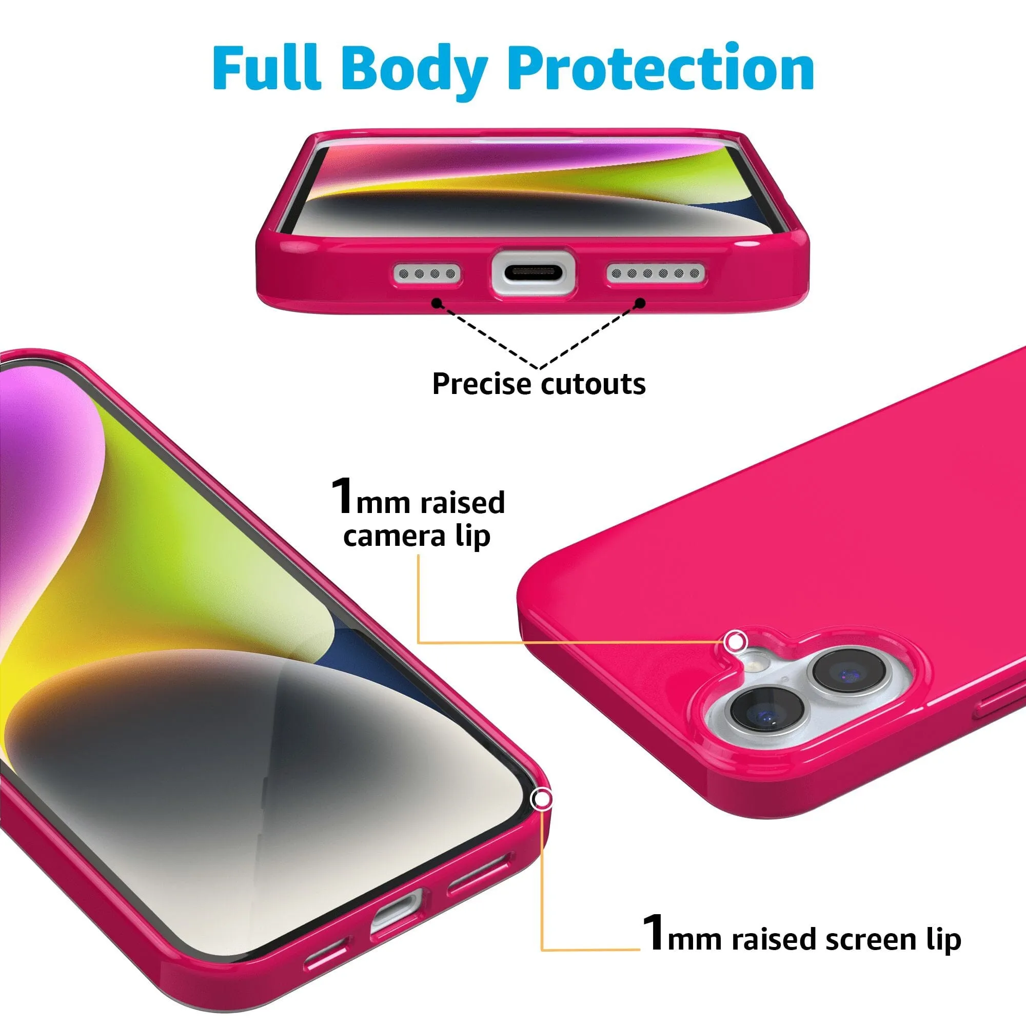 Think Pink | Solid Neon Pink Case
