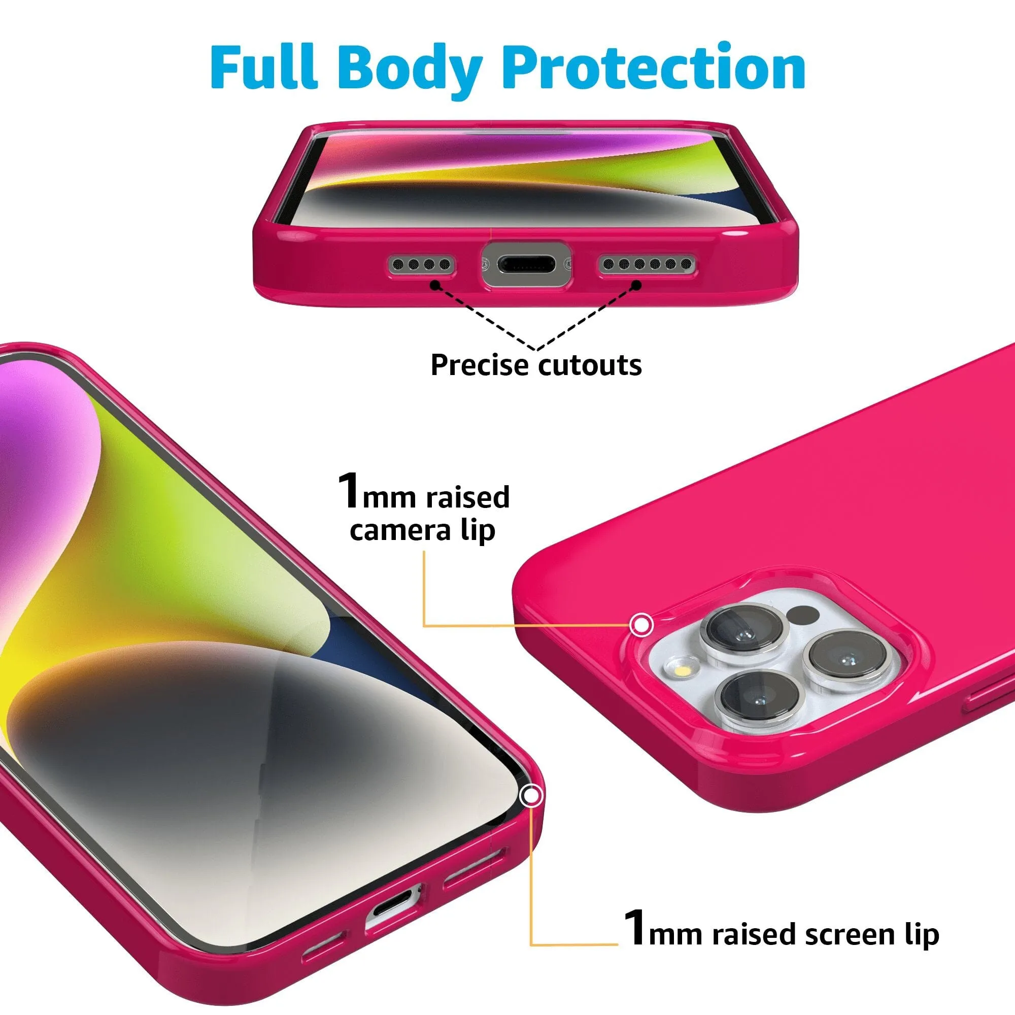 Think Pink | Solid Neon Pink Case