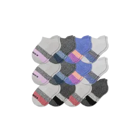 Toddler Tri-Block Gripper Ankle Sock 12-Pack