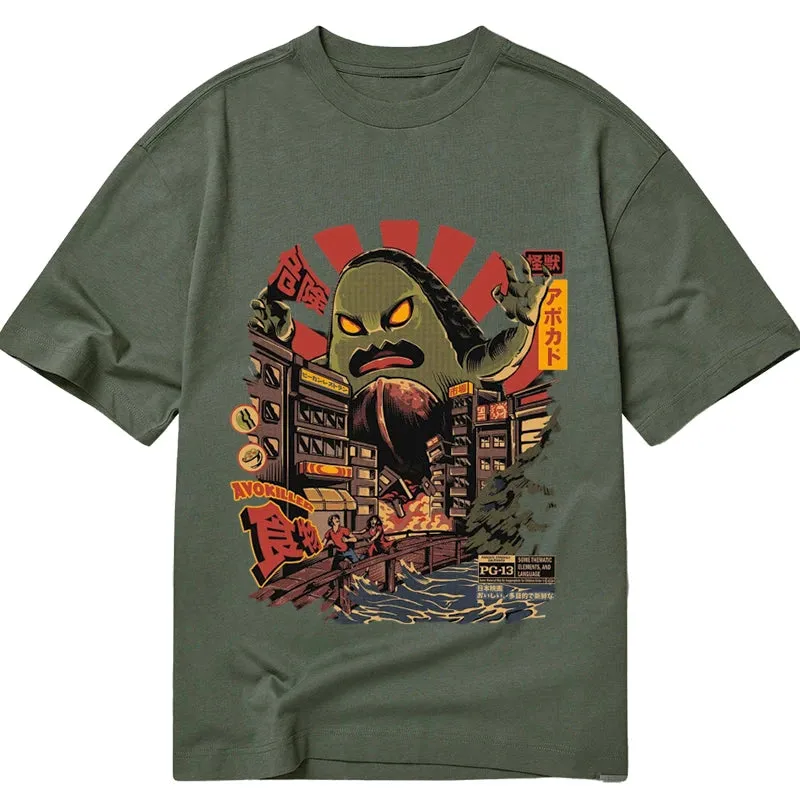 Tokyo-Tiger Avocado Kaiju Japanese Classic T-Shirt