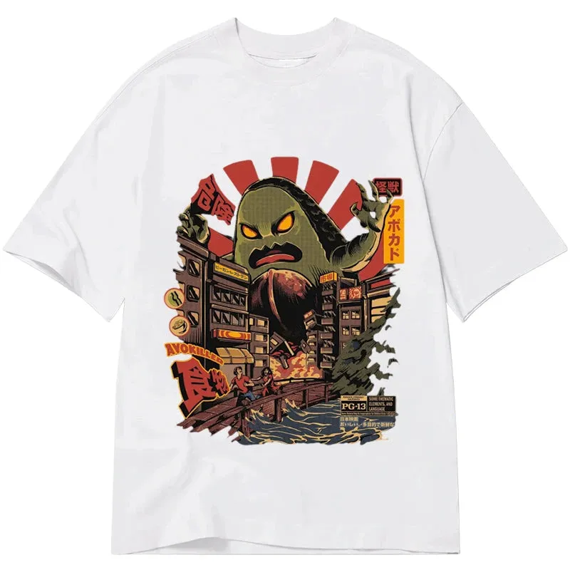 Tokyo-Tiger Avocado Kaiju Japanese Classic T-Shirt