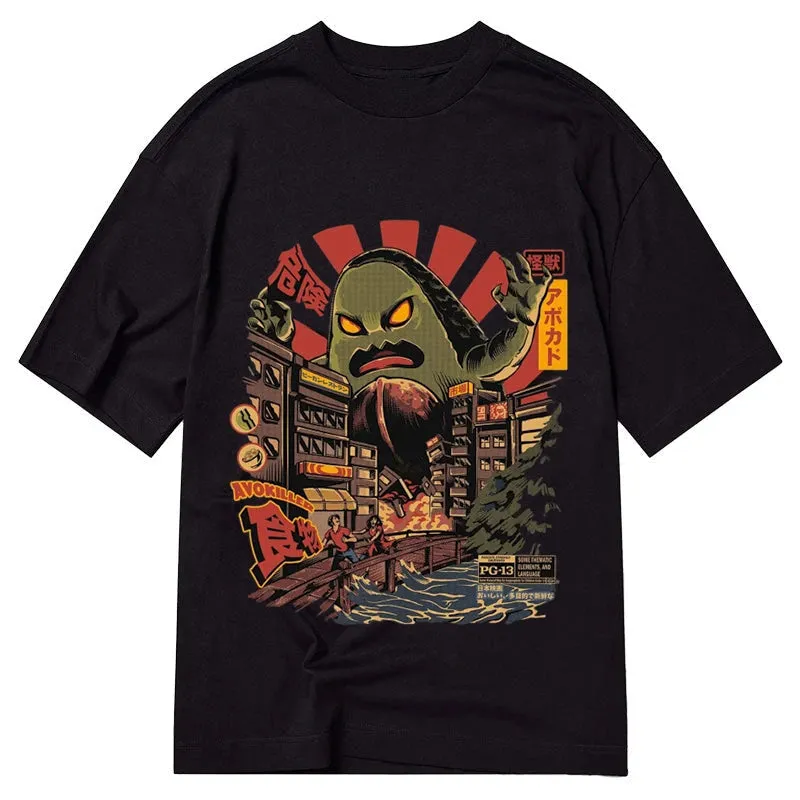 Tokyo-Tiger Avocado Kaiju Japanese Classic T-Shirt