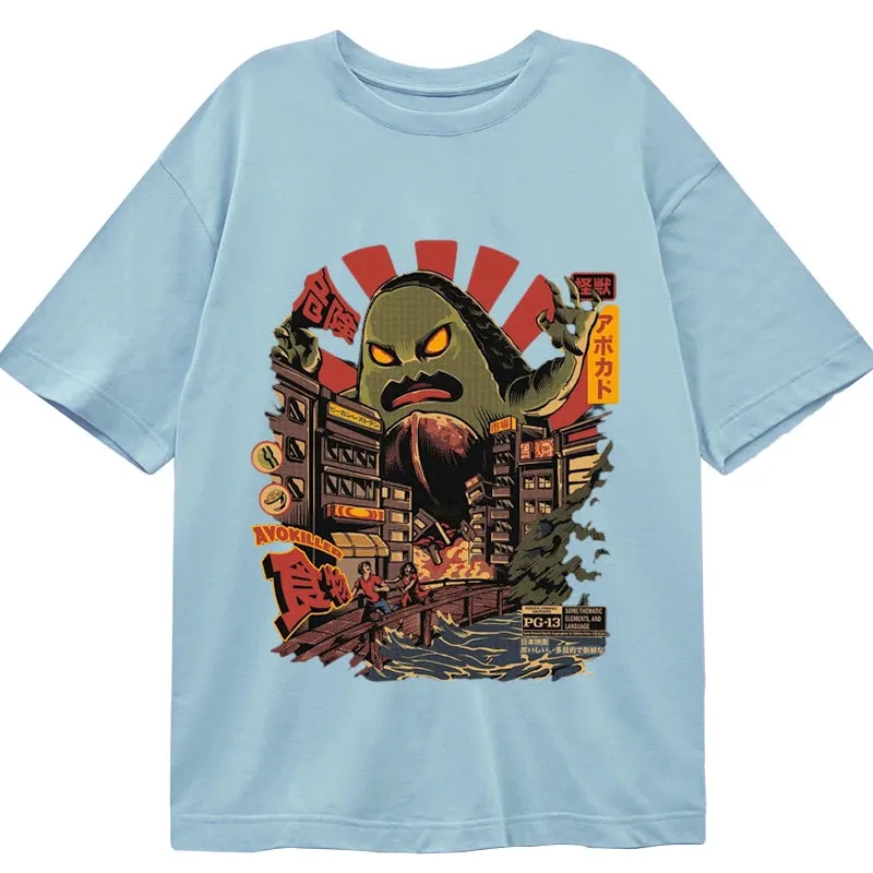 Tokyo-Tiger Avocado Kaiju Japanese Classic T-Shirt