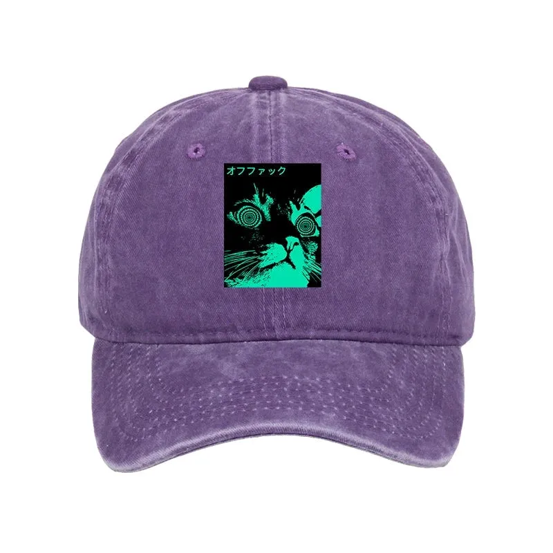 Tokyo-Tiger Cool Cat Japanese Washed Cap