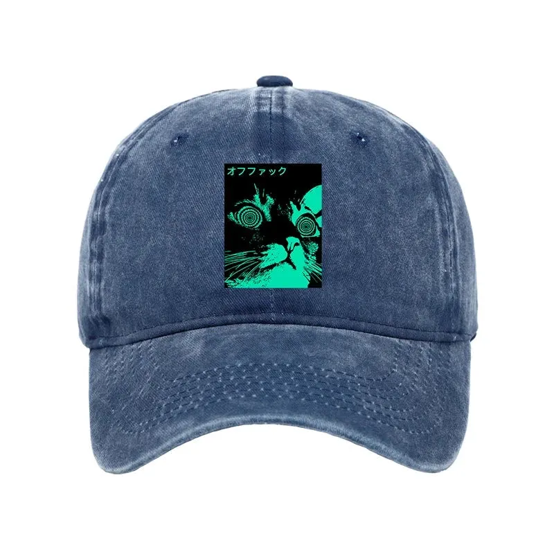Tokyo-Tiger Cool Cat Japanese Washed Cap