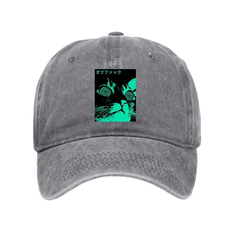 Tokyo-Tiger Cool Cat Japanese Washed Cap
