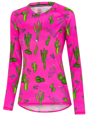 Totally Cactus Women's Long Sleeve MTB Jersey