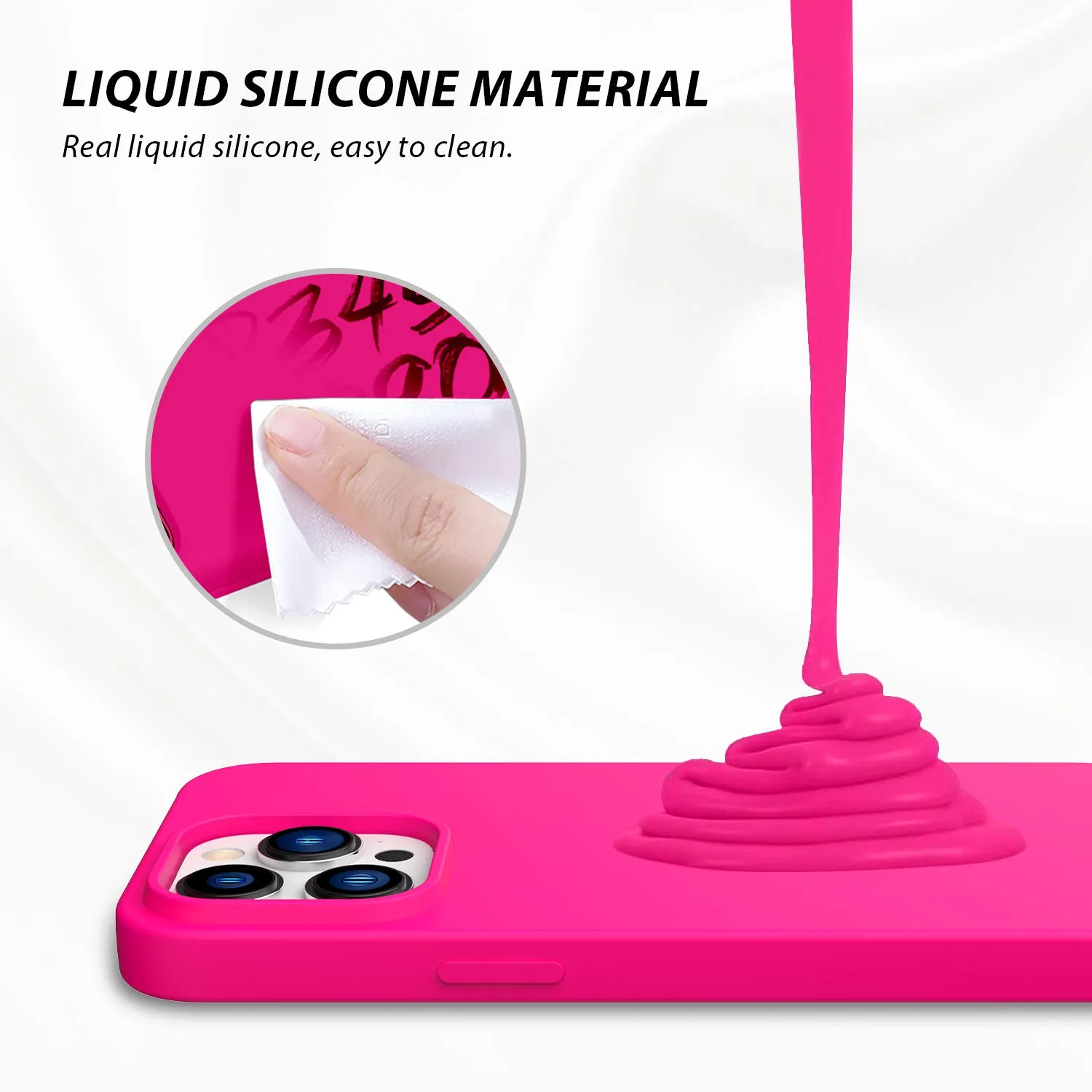Tough On iPhone 14 Pro Max Strong Liquid Silicone Case