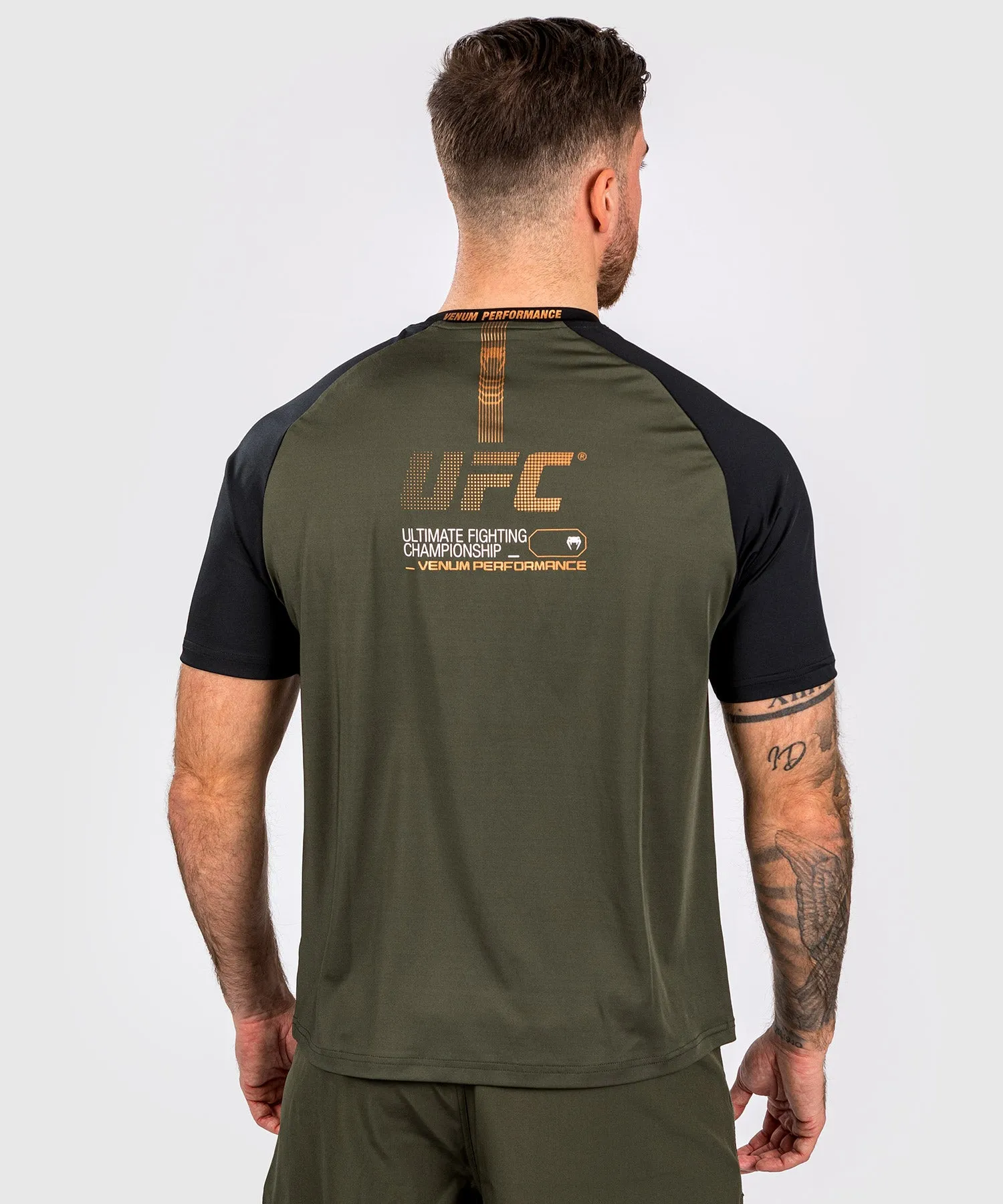 UFC Adrenaline by Venum Fight Week Men’s Dry-tech T-shirt - Khaki/Bronze
