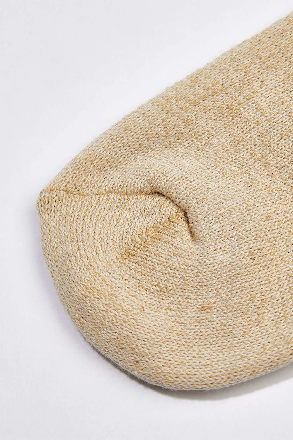 Women's Organic Cotton Socks Tan-Green Ankle