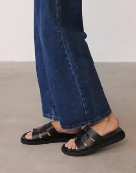 Zanna Slides (Black) - By Billini