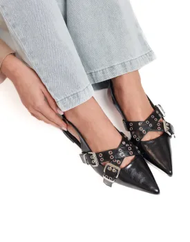 Zwarte Studs - Instappers